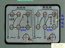 倒顺开关控制电机正反转，单相电机正反转倒顺开关接线图